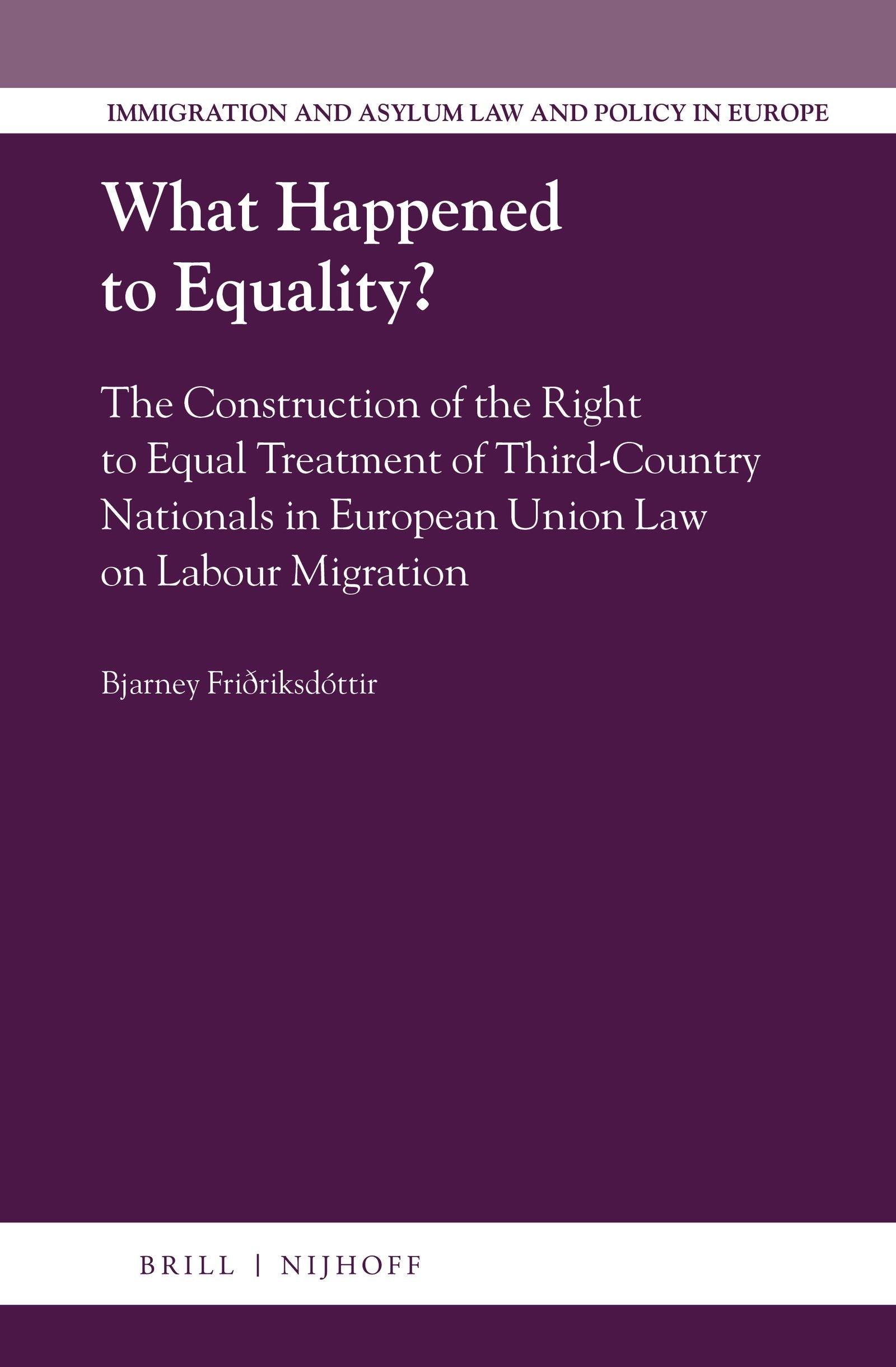 Book cover image for What Happened to Equality? ISBN: 9789004345232